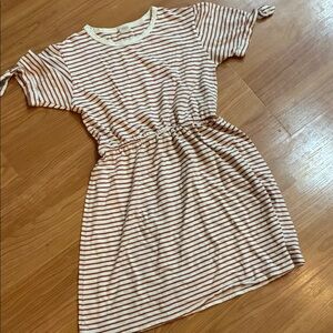 Organic Cotton Dress size 14Y Kids by Buho Striped Casual Normcore ecofriendly